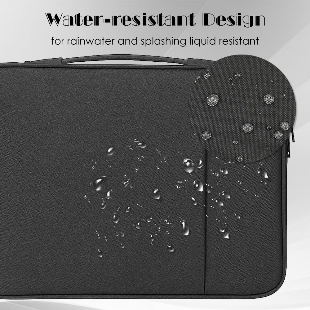 ProElife 13-Inch Laptop Sleeve Case for 2026 New MacBook Air 13.6 inch M5/A3449 Chip & MacBook Neo A18Pro/A3404 13 inch Accessory Traveling Water-Resistant Bag Portable Carrying Case (Black)