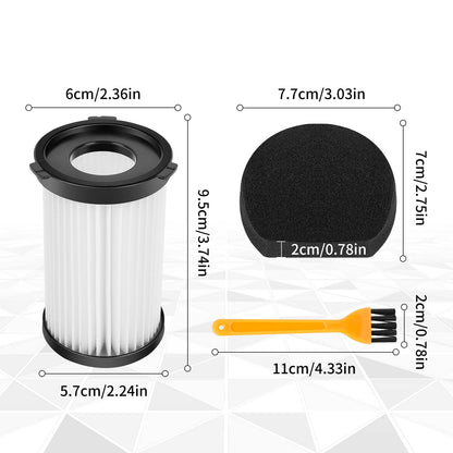 V600 Replacement Filter Compatible with iwoly V600 Vacuum Cleaner, 4 Pack, Part# 4002F, By KEEPOW