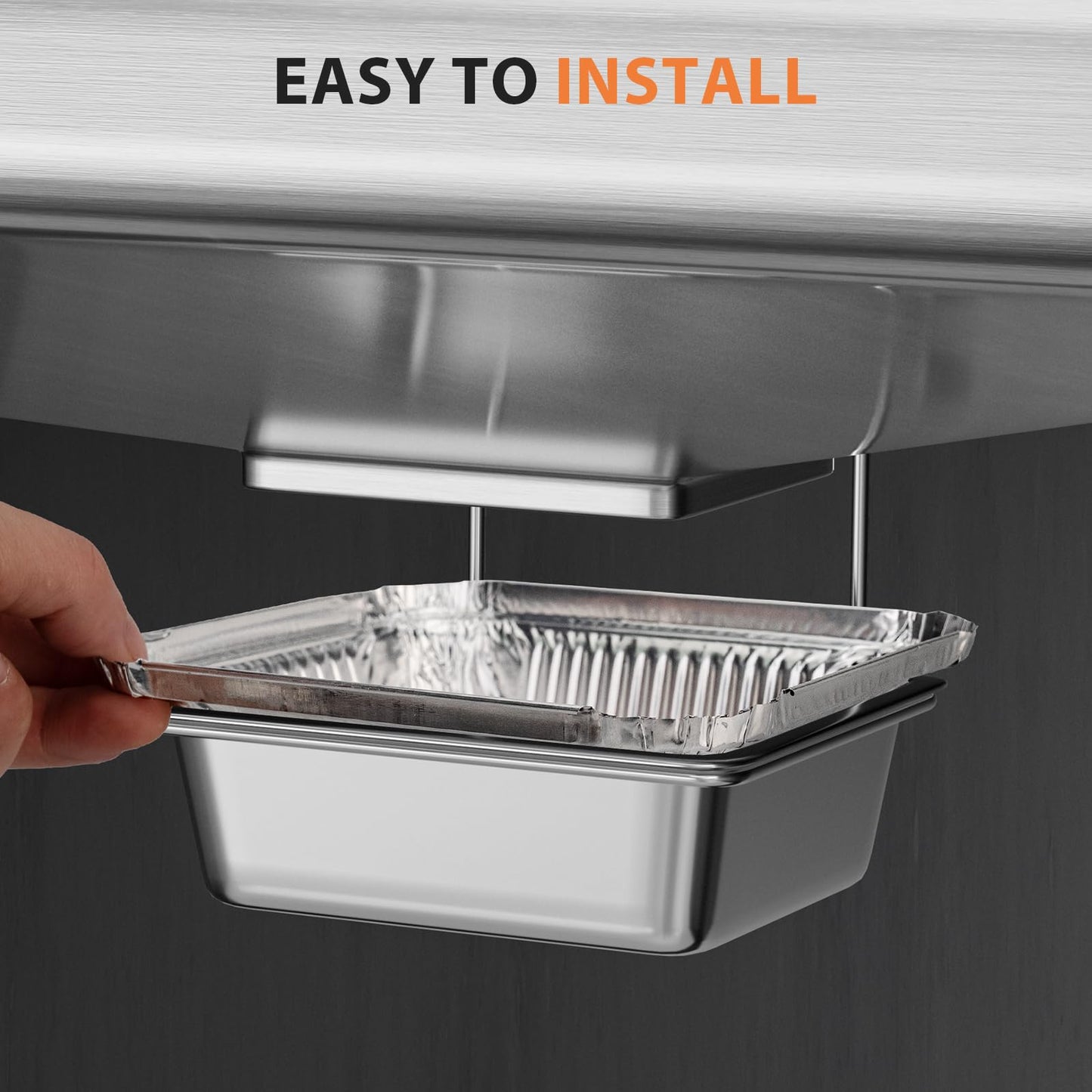 Rushare 30 Pack Drip Pan Liners for Napoleon Prestige and Rogue Series, 62007 Disposable Aluminum Foil Drip Pan Liner, 6 x 5 Inch