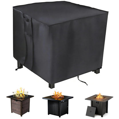 Saking Fire Pit Cover,28 inch Firepit Covers Square Gas Fireplace Fire Pit Table Cover for Propane Fire Pit- 28 X 28 inch