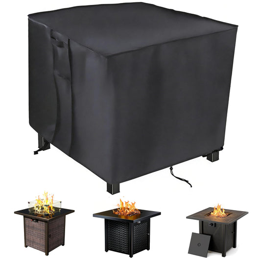Saking Fire Pit Cover,28 inch Firepit Covers Square Gas Fireplace Fire Pit Table Cover for Propane Fire Pit- 28 X 28 inch
