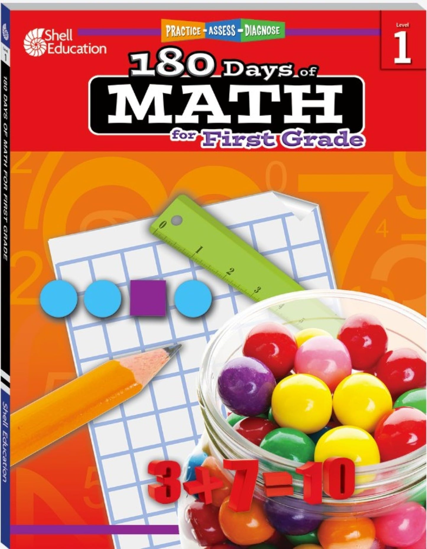 180 Days™: Math for First Grade: Practice, Assess, Diagnose