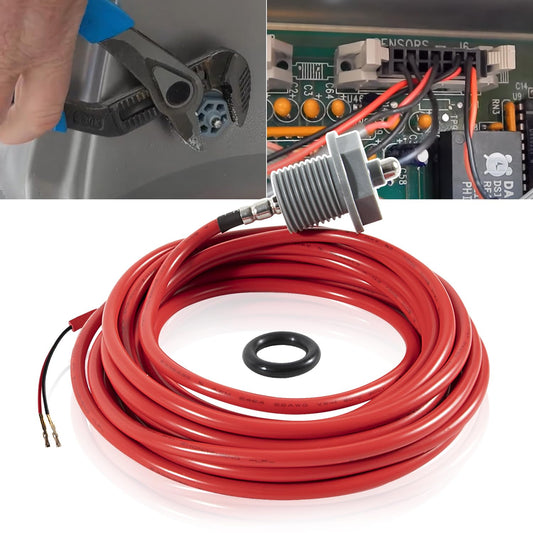 Deargooday 6600-167 Temperature Sensor with Curled Finger Connectors & 6540-228 O-Ring, Fit for Sundance Spas and Jacuzzi Hot Tubs. (6600-167 with O-Ring)
