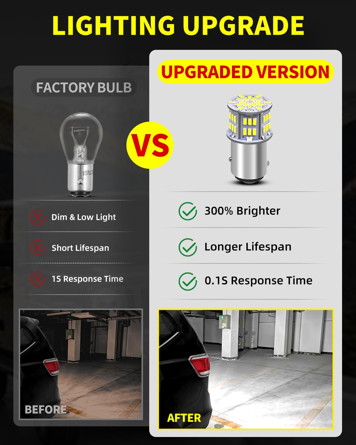 Antline 1157 BAY15D 7528 2057 2357 LED Bulbs White, Super Bright 3014 54-SMD LED Replacement for 12V-24V RV Camper Car Vehicle Trailer Trunk Backup Reverse Tail Brake Turn signal Lights (Pack of 10)