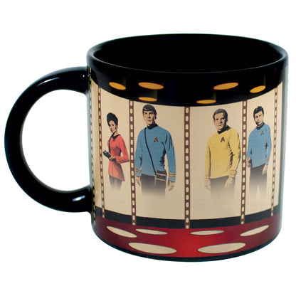 Star Trek Transporter Heat Changing Mug - Add Coffee or Tea and Kirk, Spock, McCoy and Uhura Appear on The Planet's Surface - Comes in a Fun Box