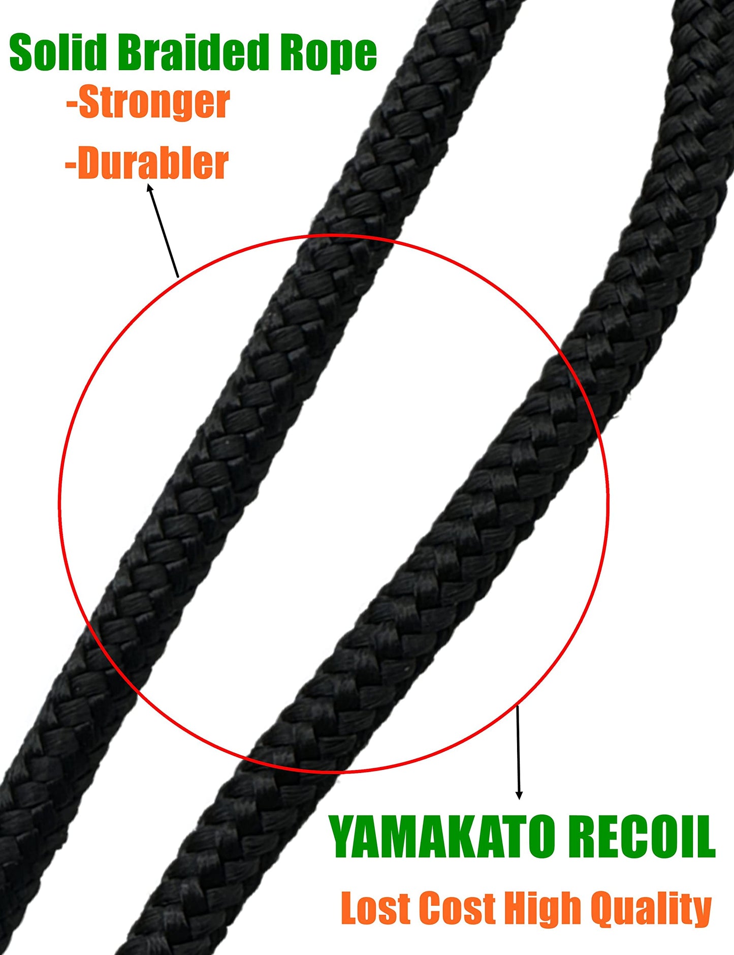 YAMAKATO Pull Start Assembly for Kohler 3000 Series Engine SH265 SH270 SH255 196cc KH-18-165-05-S Recoil Starter Cord Rope Assy