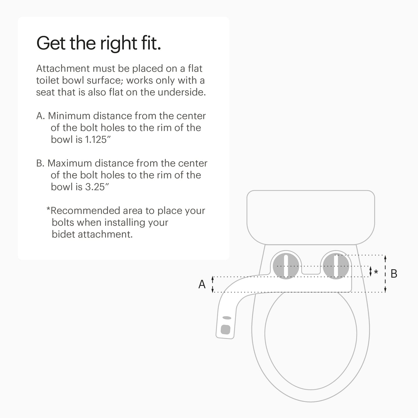 Brondell FSP-150 FreshSpa Thinline Precision Essential Bidet Attachment for Toilet Seats with Adjustable Water Pressure, Side Arm Control, Thin Profile, White (Single Nozzle)