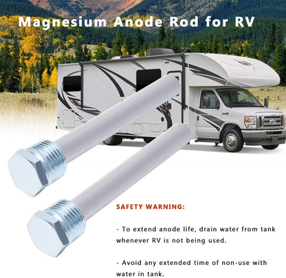 2 Pack RV Water Heater Magnesium Anode Rod -4.5" x 1/2" NPT,Replacement Parts for Atwood Heaters 11553,Accessories for RV, Camper and Trailer-Tank Corrosion Protection