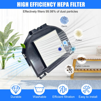 RV2310AE Replacement Parts for Shark AV2310AE/RV2320S/UR2350AE Matrix Robot Vacuum Cleaner,1 Main Brush Roller, 6 Side Brushes, 2 HEPA Filters, 2 Foam Filters(Not for RV2300/RV2310)