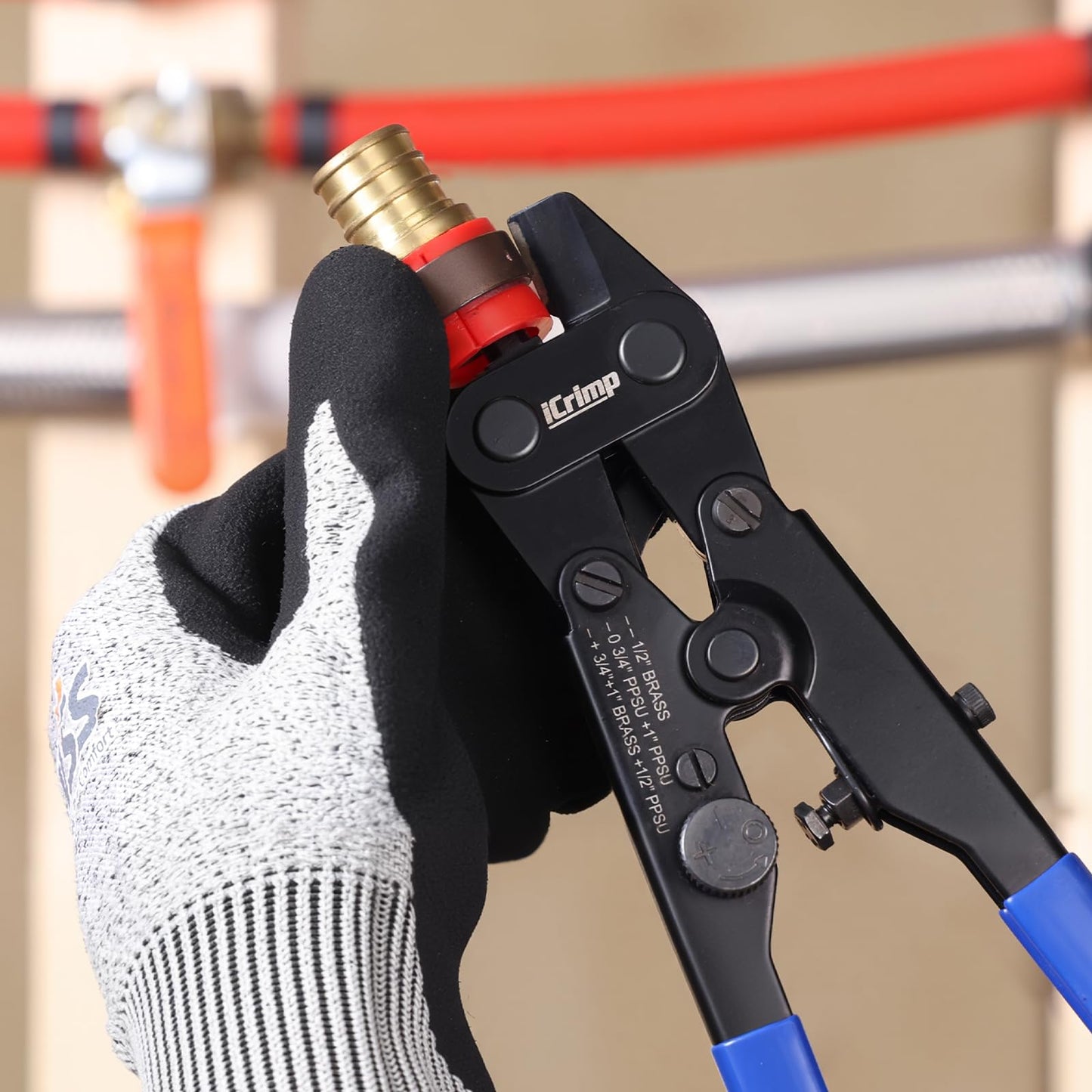 iCrimp PEX Ring Cutter Removal Tool for 1/2" 3/4",1" Copper Ring Decrimping Tool