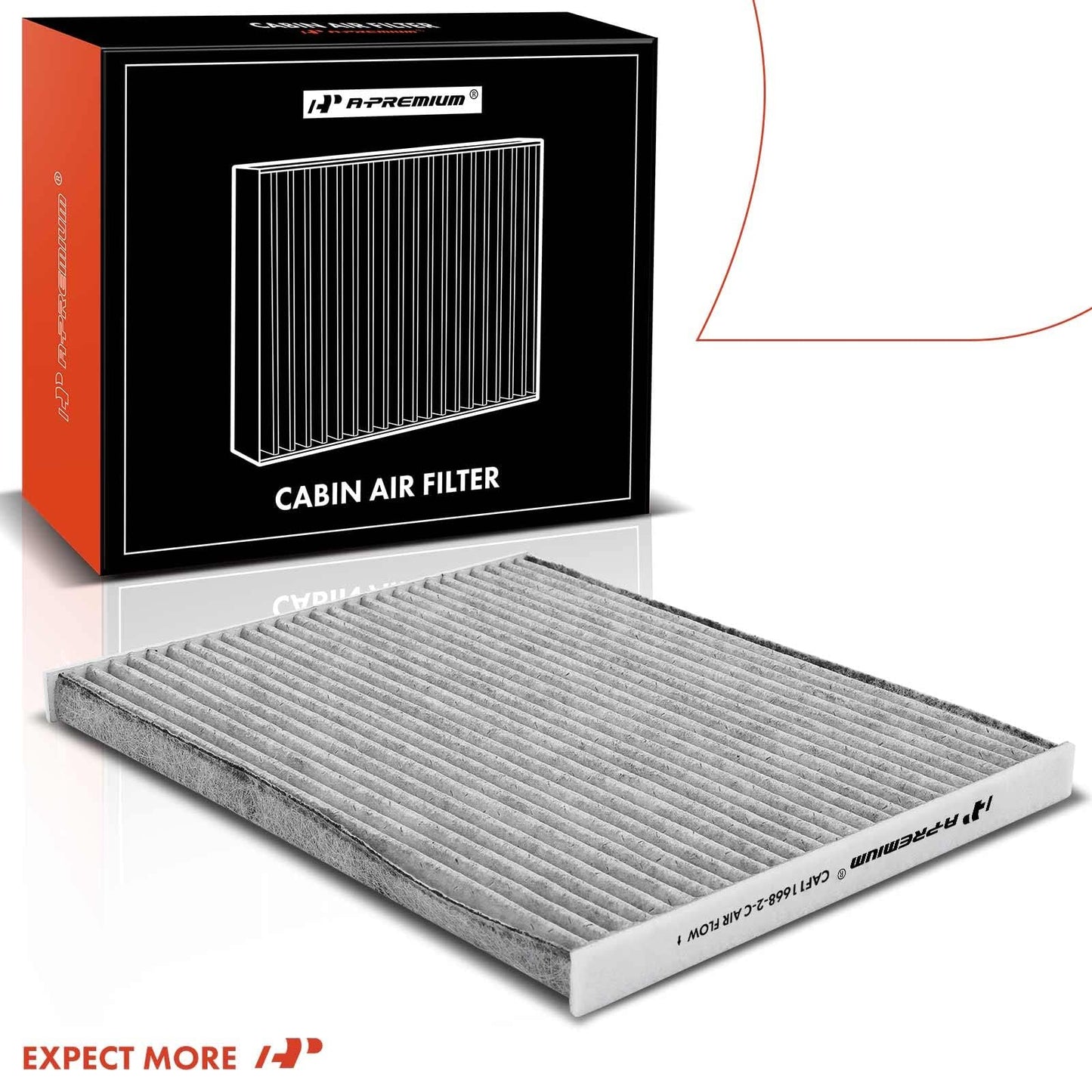 A-Premium 2-PC Cabin Air Filter with Activated Carbon Compatible with Ford Edge, Fusion & Lincoln Continental, MKX, MKZ, Nautilus, 2013-2023, Replace# DG9Z19N619A