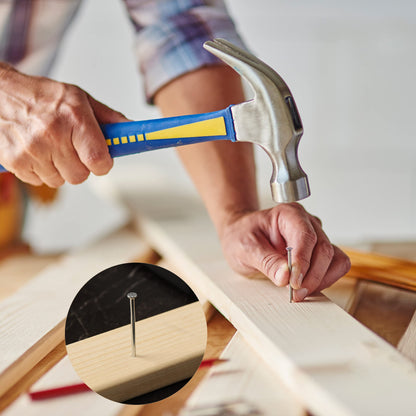 Mr. Pen Nail Assortment Kit, 1500 Pcs, Assorted 12 Sizes Brad Head and Flat Head Zinc-Galvanized Nails, Suitable for General Repairs and Hanging Pictures