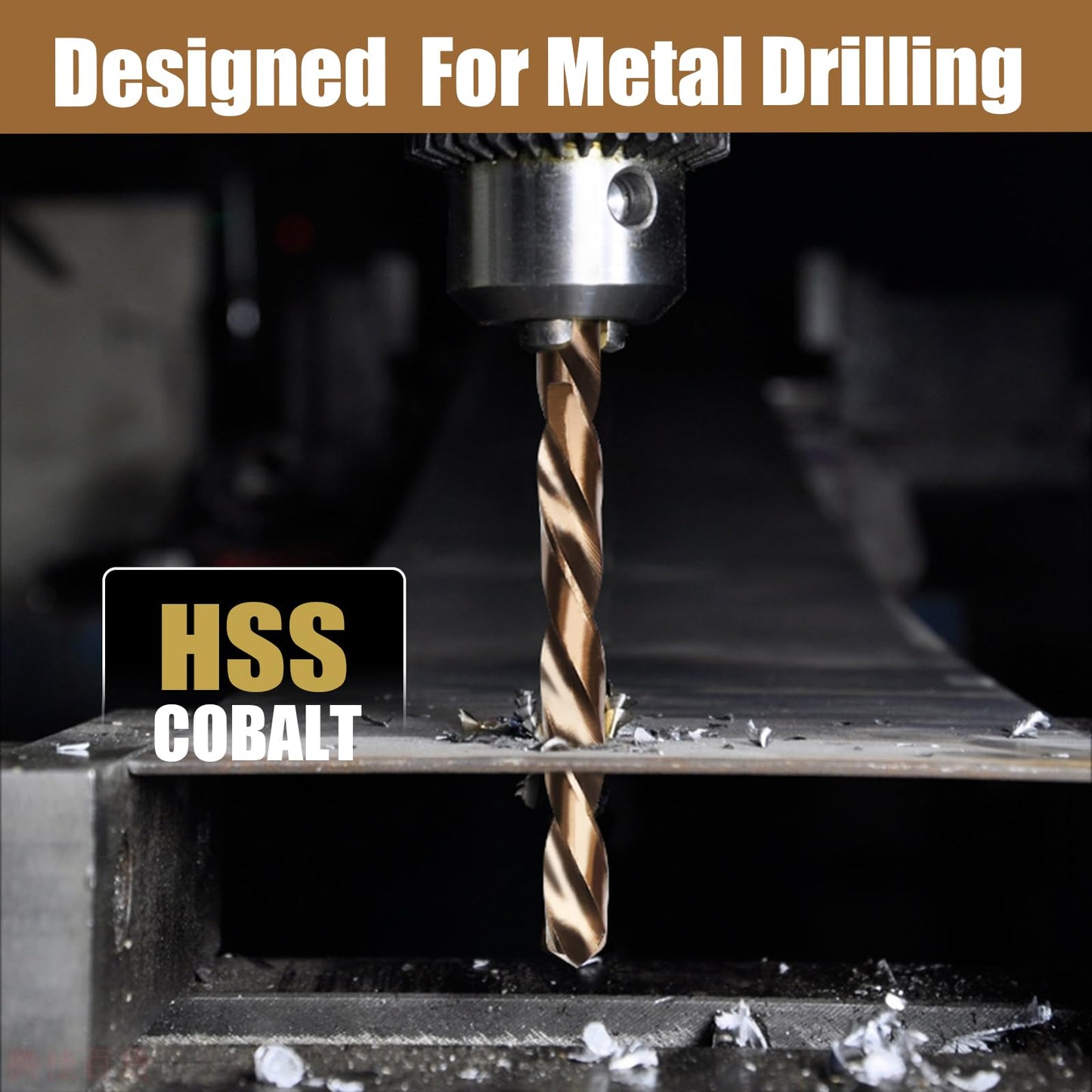 26mm | 1 inch M35 Cobalt Drill Bit, Twist Drill Bit for Hard Metal, Stainless Steel, Cast Iron,Round Shank (26mm | 1 inch (1 Pack))