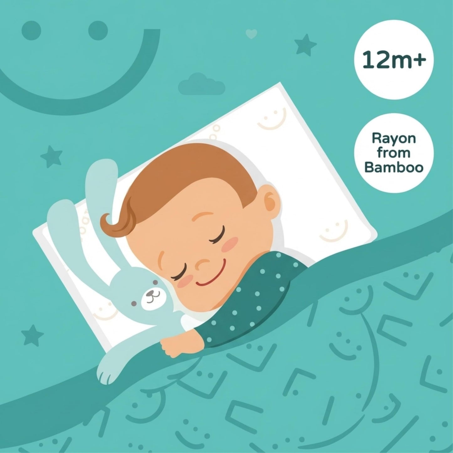 Baby Works Toddler Pillow - Soft, Supportive and Breathable Memory Foam with Hypoallergenic Bamboo Cover, Chiropractor Recommended, Washable and Removable Cover, Perfect for Cribs, Ages 12m+