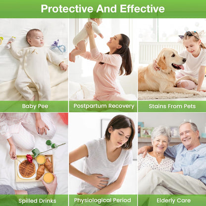 Sasttie Queen Mattress Protector Waterproof with Viscose for Bamboo, Noiseless Mattress Cover with 8"-21" Deep Pocket (60 x 80 inches)