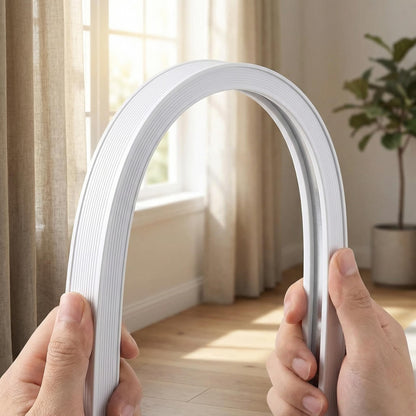 5 Meters (16.4FT) Flexible Bendable Ceiling Curtain Track,room divider, window treatment or bay, shower track, trailer motorhome Curtain Track, Room Divider, Ceiling Track for Curtains