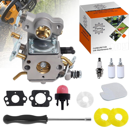 545070601 P3314 Carburetor for Poulan Chainsaw Parts PP4218A Air Fuel Filter with Adjustment Tool Tune-up Kit for P3416 P3816 P4018 PP3416 PP3516 PP3816 PP4018 PP4218 PPB3416 PPB4018 PPB4218