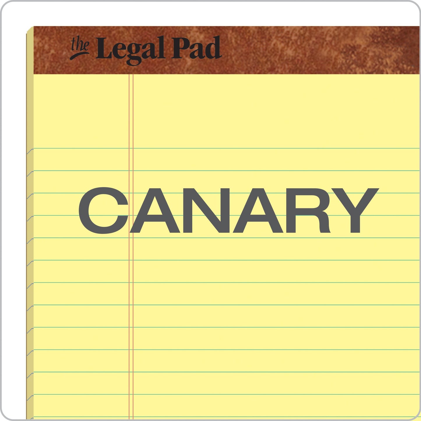 Tops 7532 Letr-Trim Perforated Top Letter Size Canary 50 Sheet Legal Pad, 12-Pack