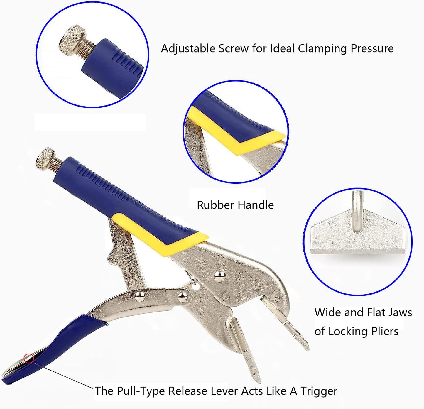 Sheet Metal Clamp Locking Pliers 10 Inch-High Carbon Steel Duckbill Pliers