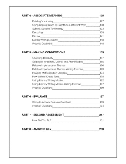 Classroom Ready BC English Language Arts Reading & Writing Comprehension BC Grade 10 Workbook & Study Guide