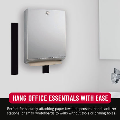 VELCRO Brand Heavy Duty Tape with Adhesive | 15 Ft x 2 In | Holds 10 lbs, Black | Industrial Strength Roll, Cut Strips to Length | Strong Hold for Indoor or Outdoor Use