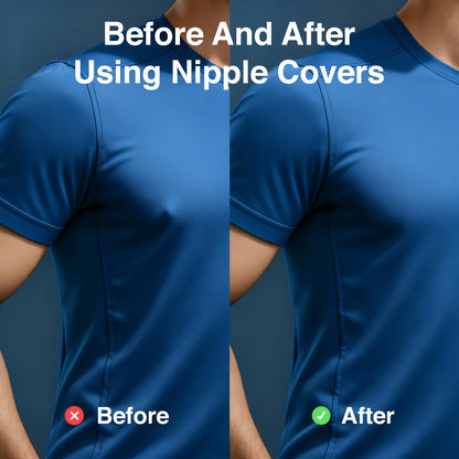 NipEaze Sports Nipple Covers for Men & Women – Anti-Chafing Pads for Running, Cycling & Workouts, 62 Pairs (124 Pcs)