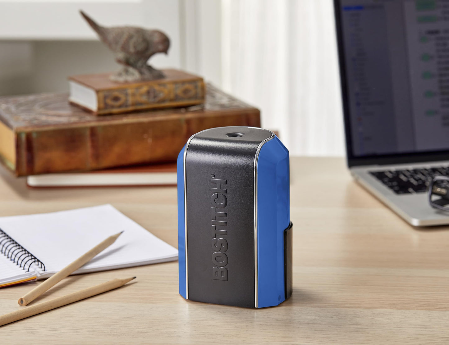 Bostitch Office Vertical Electric Pencil Sharpener, Powerful Stall-Free Motor, Prevents Over-Sharpening, Blue (EPS5V-Blue)