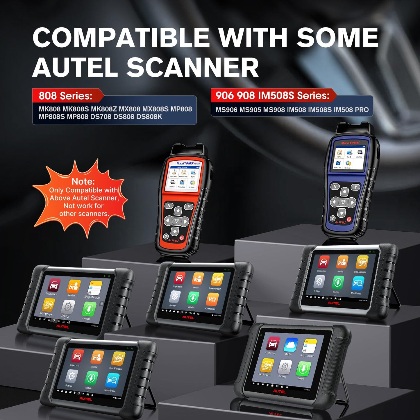 Autel Original OBD2 Main Test Cable, 5.6ft 1.7M, 16 Pin OBDII Diagnostic Test Cable, Work with Scanner MK808 MK808S MK808Z MX808 MX808S MP808 MP808S MP808K DS708 DS808 MS906 MS908, IM508 IM508S