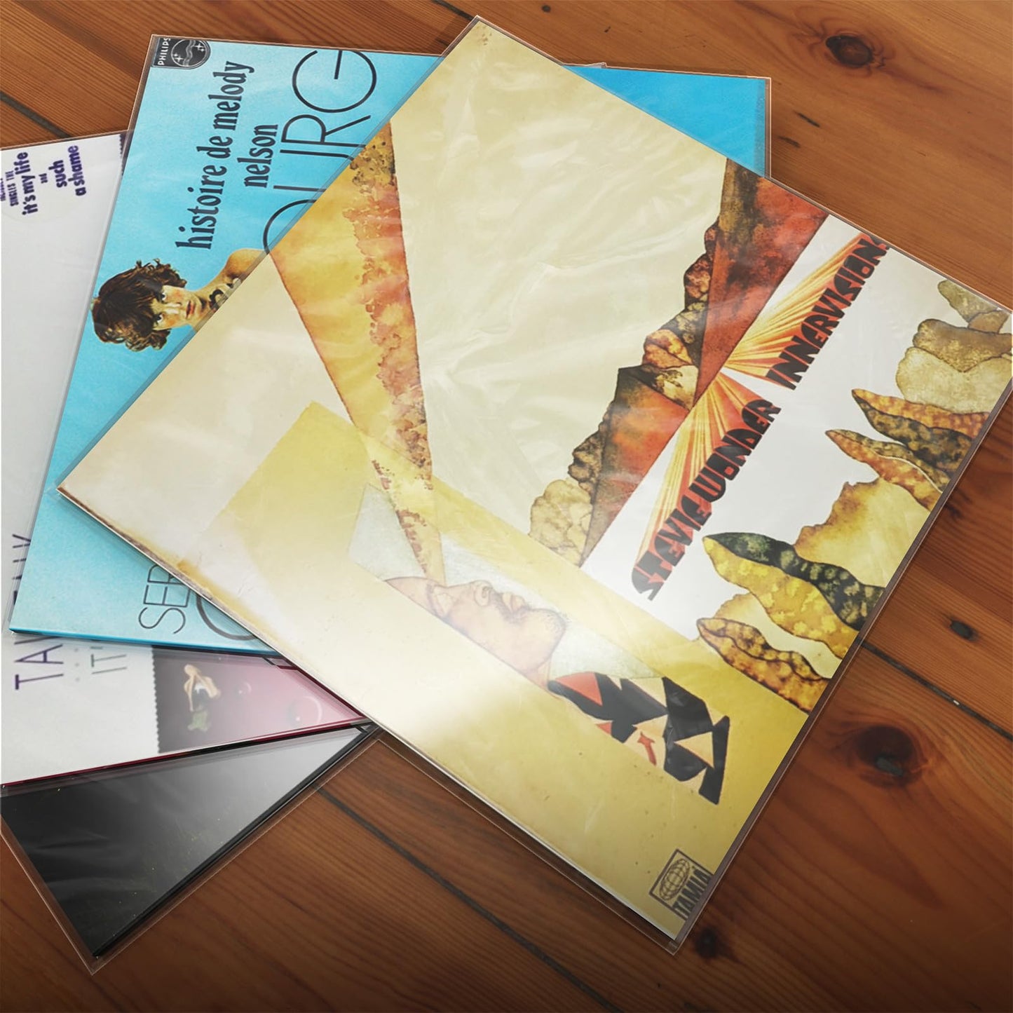 TAKMORK 12" LP Vinyl Record Protective Sleeves: 50 Crystal Clear & Durable 3 Mil Thick Outer Sleeves