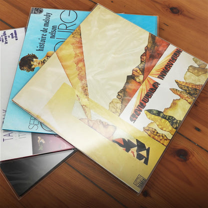 TAKMORK 12" LP Vinyl Record Protective Sleeves: 50 Crystal Clear & Durable 3 Mil Thick Outer Sleeves