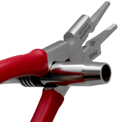 8” Mig Welding Plier, Nozzle Cleaner, Rounded Hammer Face, Tempered Wire Cutter, Ergonomic Vinyl Coated Handle, PM08, Strong Hand Tools