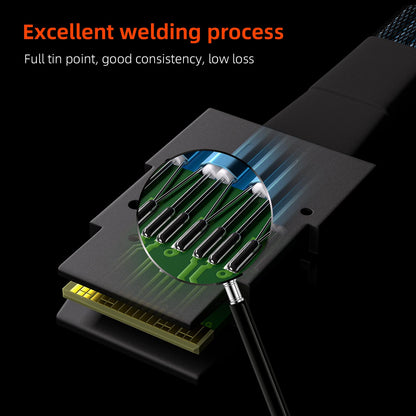 OIKWAN Mini SAS to 4 SATA Cable, 36 Pin SFF 8087 Host/Controller to 7 Pin SATA Target/Backplane, Compatible with PERC H310, RAID Controller 3Feet(2 Pack)