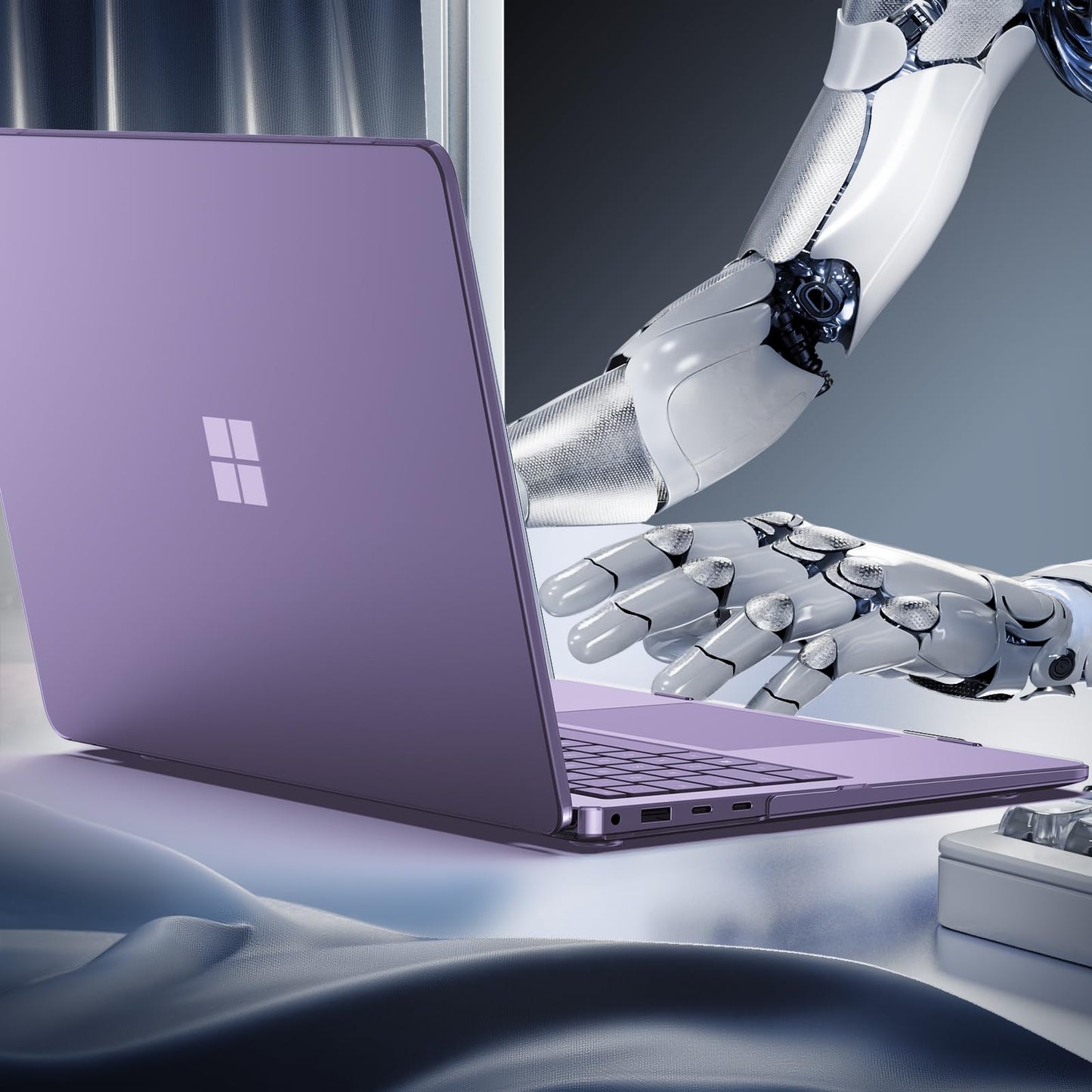 ProCase Protective Case for Latest 2025 Microsoft Surface Laptop 13 Inch, Hard Shell Transparent Cover with Durable and Lightweight Design -Crystal