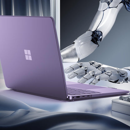 ProCase Protective Case for Latest 2025 Microsoft Surface Laptop 13 Inch, Hard Shell Transparent Cover with Durable and Lightweight Design -Crystal