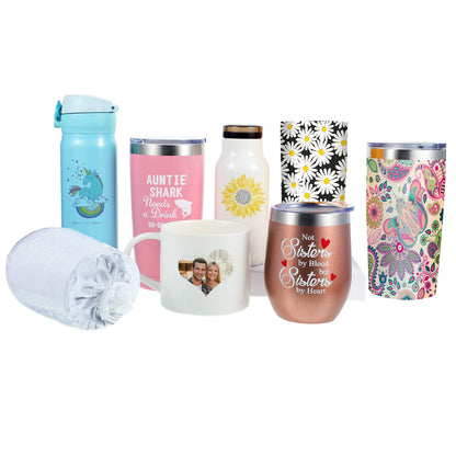 Sublimation Shrink Wrap Sleeves, Shrink Wrap Bags 60 PCS Sublimation Shrink Wrap Sleeve 6 Different Sizes White Bags for Tumblers, Mugs, Cups, Sublimation Shrink Film