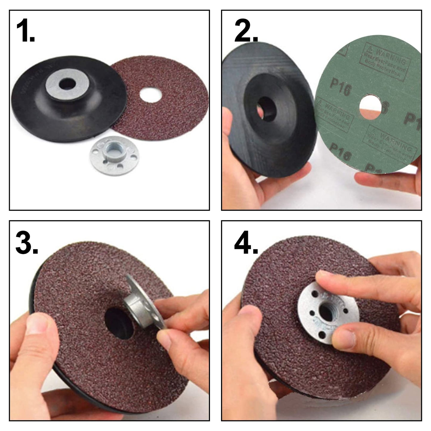 SPEEDWOX 25pcs 36 Grit Aluminum Oxide Resin Fiber Sanding and Grinding Discs, 5-Inch x 7/8-Inch Center Hole Abrasive Disc for Angle Grinders