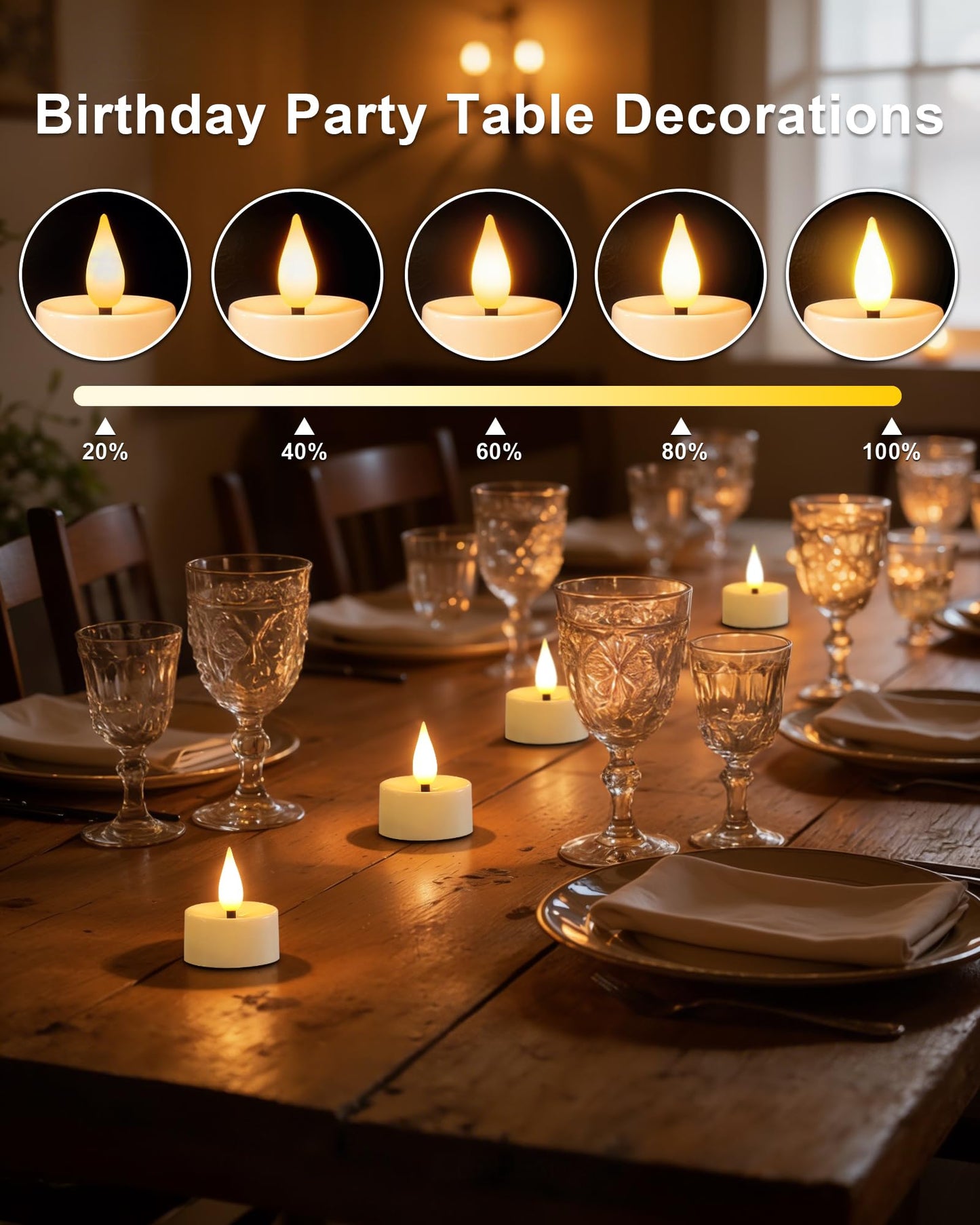 BEICHI 12 Pack 2/4/6/8H Timer Tealights Flameless Fake Remote Candle Flicker Realistic for New Year Decorations, Christmas, Birthday, Valentine's Day, Wedding Table Centerpiece, Long Last 400+ Hours