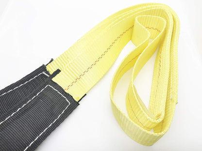 AsgenoX 2 Pack 2 "x6' Tow Strap with Reinforced Loops Vehicle Recovery Rope 18,000 lbs Pound Capacity Recovery Strap