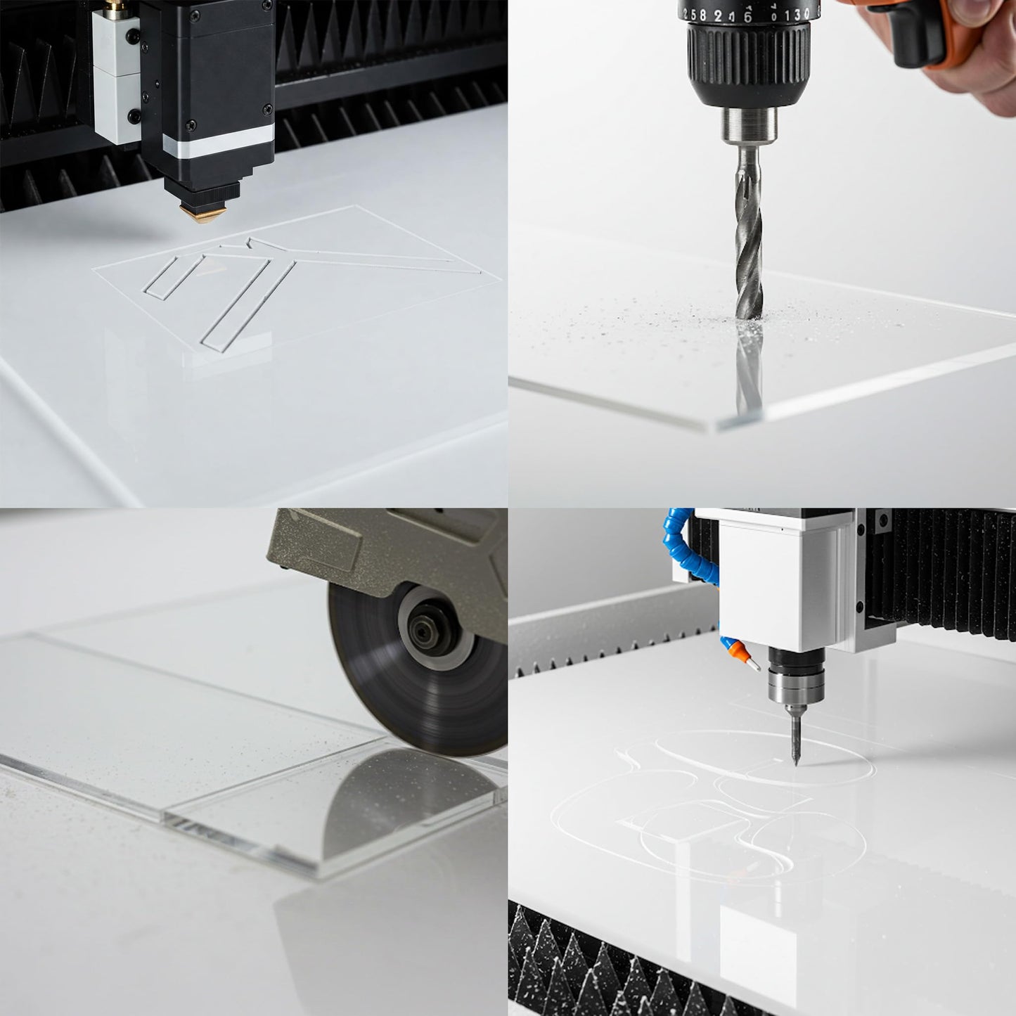 10 Pack 10"x10"x0.04"(1mm) Thick Acrylic Sheets Transparent Plexiglass Panels with Protective Film for Picture Frame Art Design, DIY Craft, Signage, Display, and Home Projects (10, 10x10x0.04)