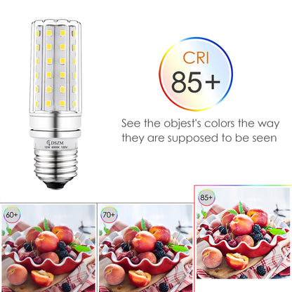 LED Light Bulb,100 Watt Equivalent 1200lm LED Bulb, 6000K Daylight LED Corn Light Bulb,12W Non-Dimmable LED Bulbs, E26/E27 Medium Base Ceiling Fan LED Corn Light Bulbs,4-Pack