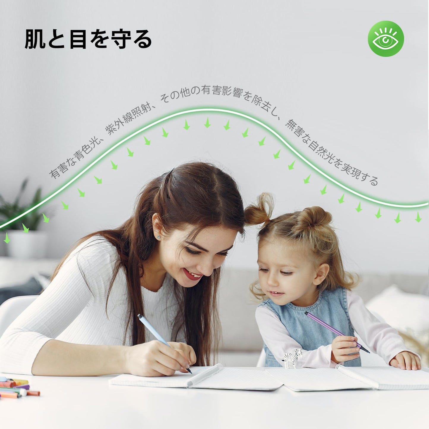 Full Spectrum Sun Light Bulb - A19 9W, Boosts Energy, Mood & Performance, Supports Circadian Rhythm, Near-Perfect Color Rendering, Imitate Sunlight Indoors, CRI of 98+, (5700K)