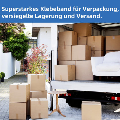 HIZOVSEM Wide Packing Tape Heavy Duty 2 inch, 6 Packs Refill Rolls for Sealing Packing, Carton Sealing Moving Boxes and Shipping, 6 Rolls x 80 Yards, in Total 480 Yards