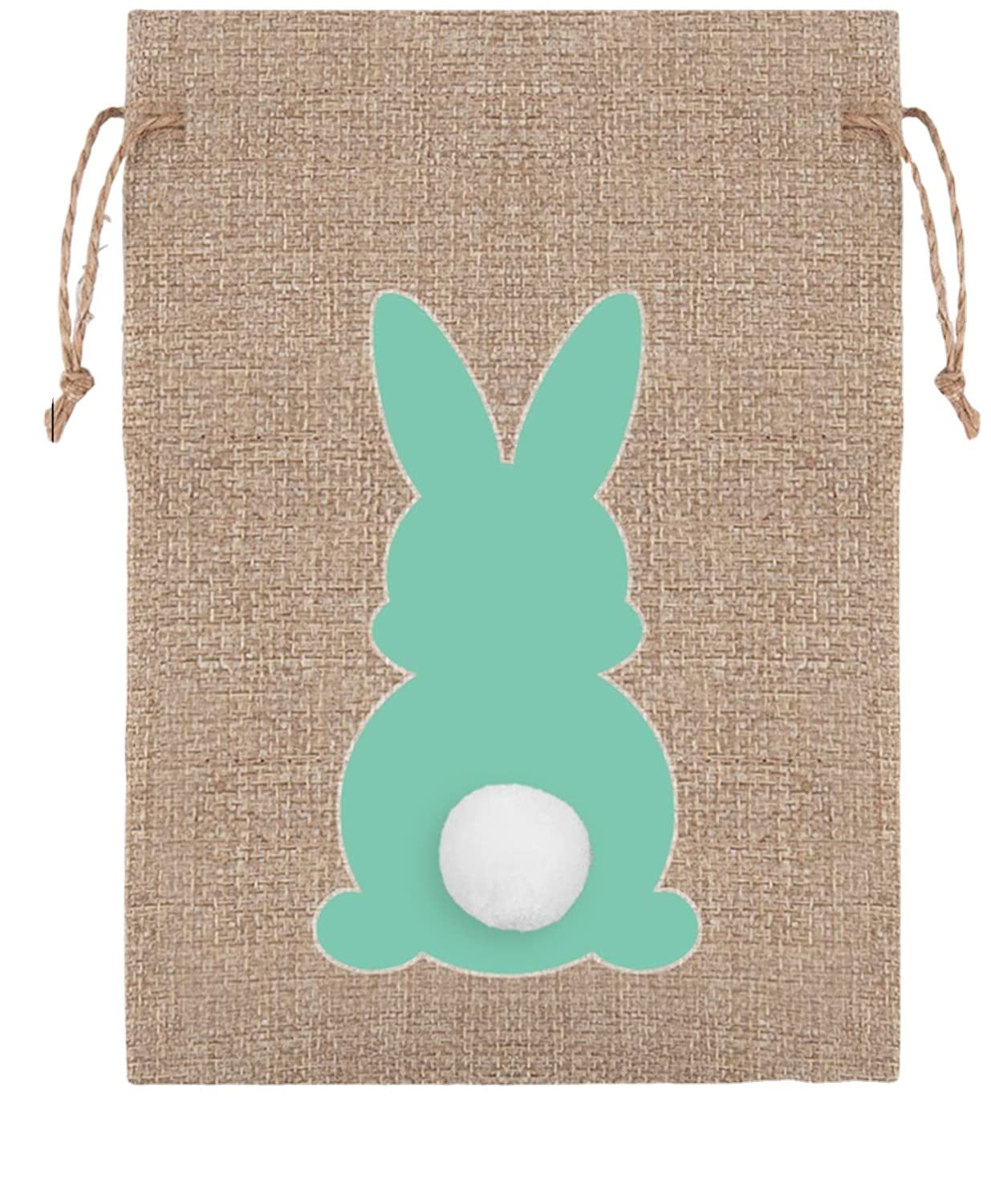 Xugoox 24Pcs Easter Burlap Candy Bags Drawstring Gift Bag Jute Linen Goody Treat Gift Bags Party Favor Bag Chocolate Sweet Bags for Easter Birthday Party Favors