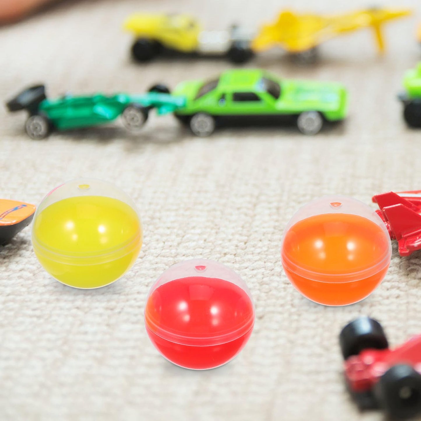 JECOMPRIS 100pcs Colorful Vending Machine Capsule: 45mm/1. 77inch Machine Fillable Balls Prize Pod for Party