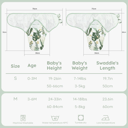 Yoofoss Baby Swaddles 0-3 Months 100% Organic Cotton Newborn Swaddle Blanket 3 Pack Tog 0.5 Adjustable Swaddle, Breathable Soft Swaddle Sack (Small)