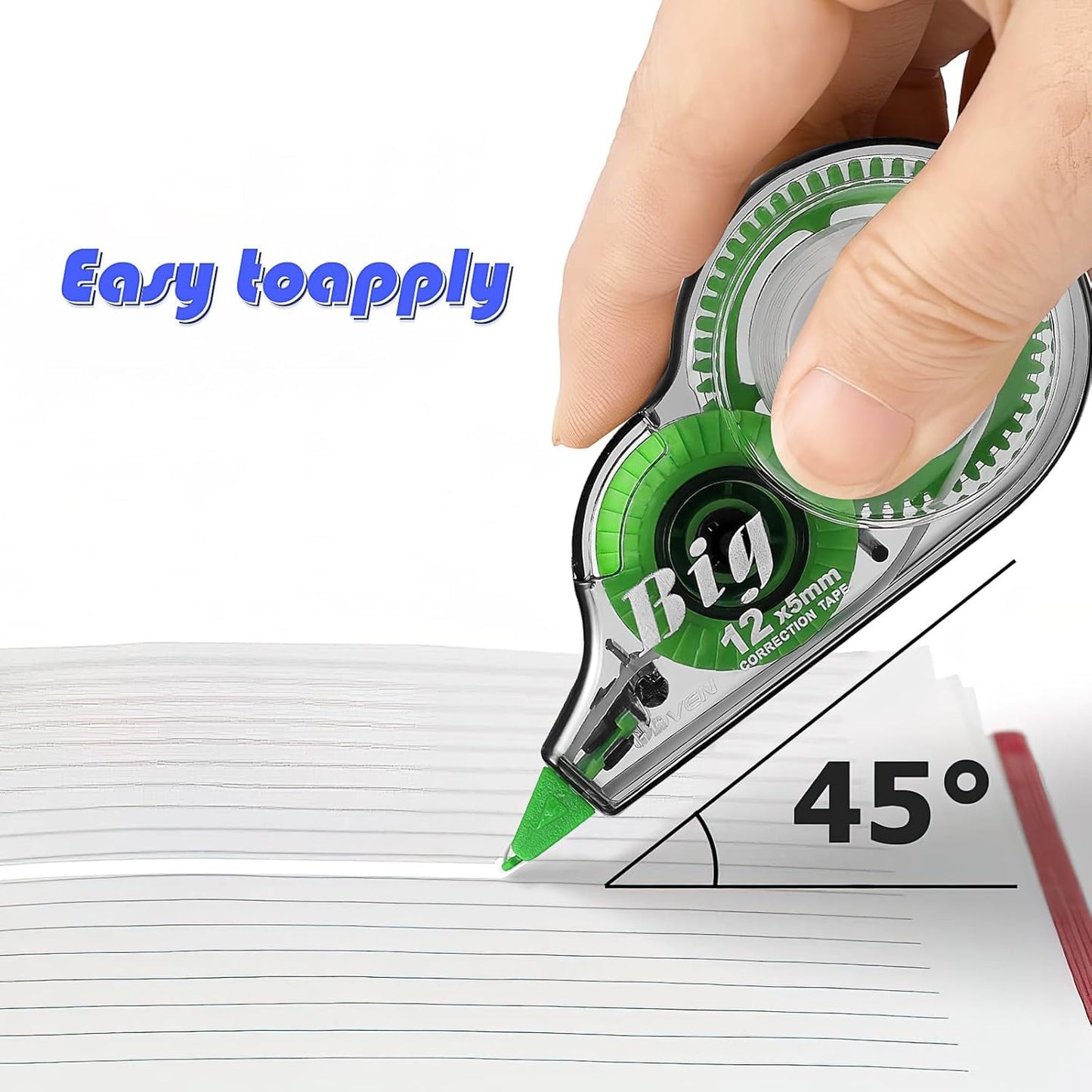 Correction Tape, 24 Pack White Out Correct Tapes, 39 Feet Each Wipe Out Easy Fast Eraser Correct Tape Roller for Students School Office