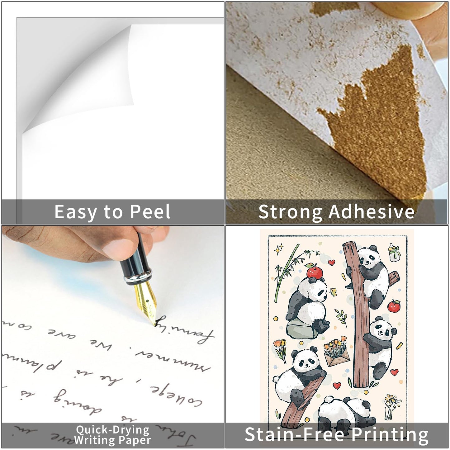 8.5" x 11" Full Sheet Label Sticker Paper for Laser & Inkjet Printers,Self Adhesive Printer Paper Shipping Labels,Printable White Matte Mailing Label Stickers(100 Sheets,100 Labels)