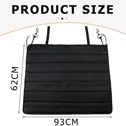 Rear Bumper Protector Mat for Car, Bumper Guard Cover, Dog Cargo Mat Prevent Scratches, Foldable Non-Slip Trunk Mats for Cars, SUV, Pickup Trucks and Floor (Black)