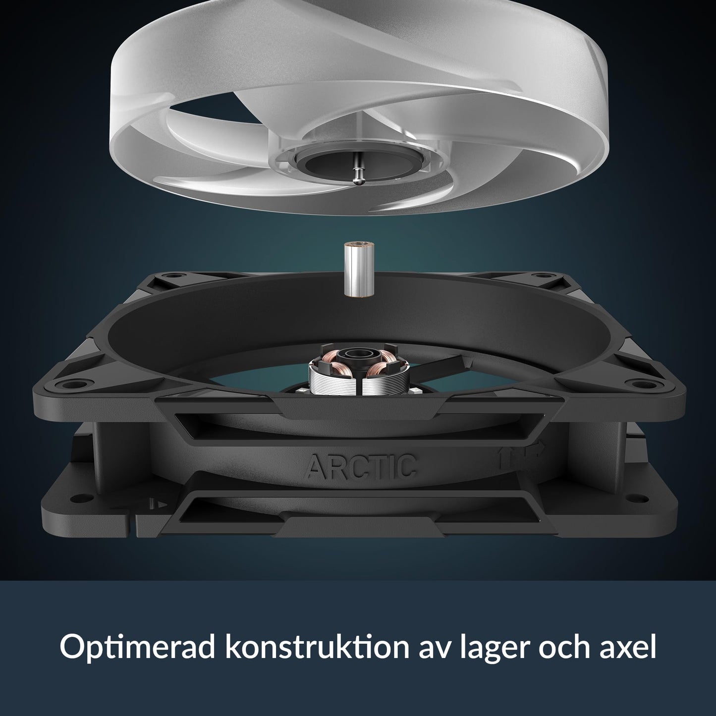 ARCTIC P12 Pro Reverse A-RGB – 120 mm Premium Fan with Reverse Airflow, PWM Fan with Y Cable Splitter, 500-3000 RPM, 0 RPM <5% PWM, 5V Digital RGB, hydrodynamic Bearing, 4-Pin - Black