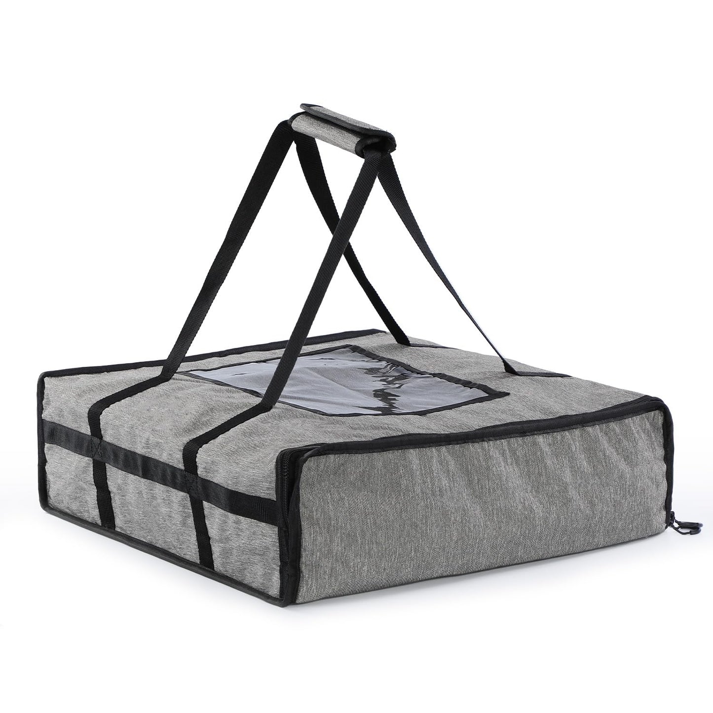 WISEPRO Pizza Delivery Bag, 20.5" X 20.5" X 5.9" Insulated Food Delivery Bag, Thermal Pizza Carrier Bag for Restaurants, Parties, Camping, Takeout